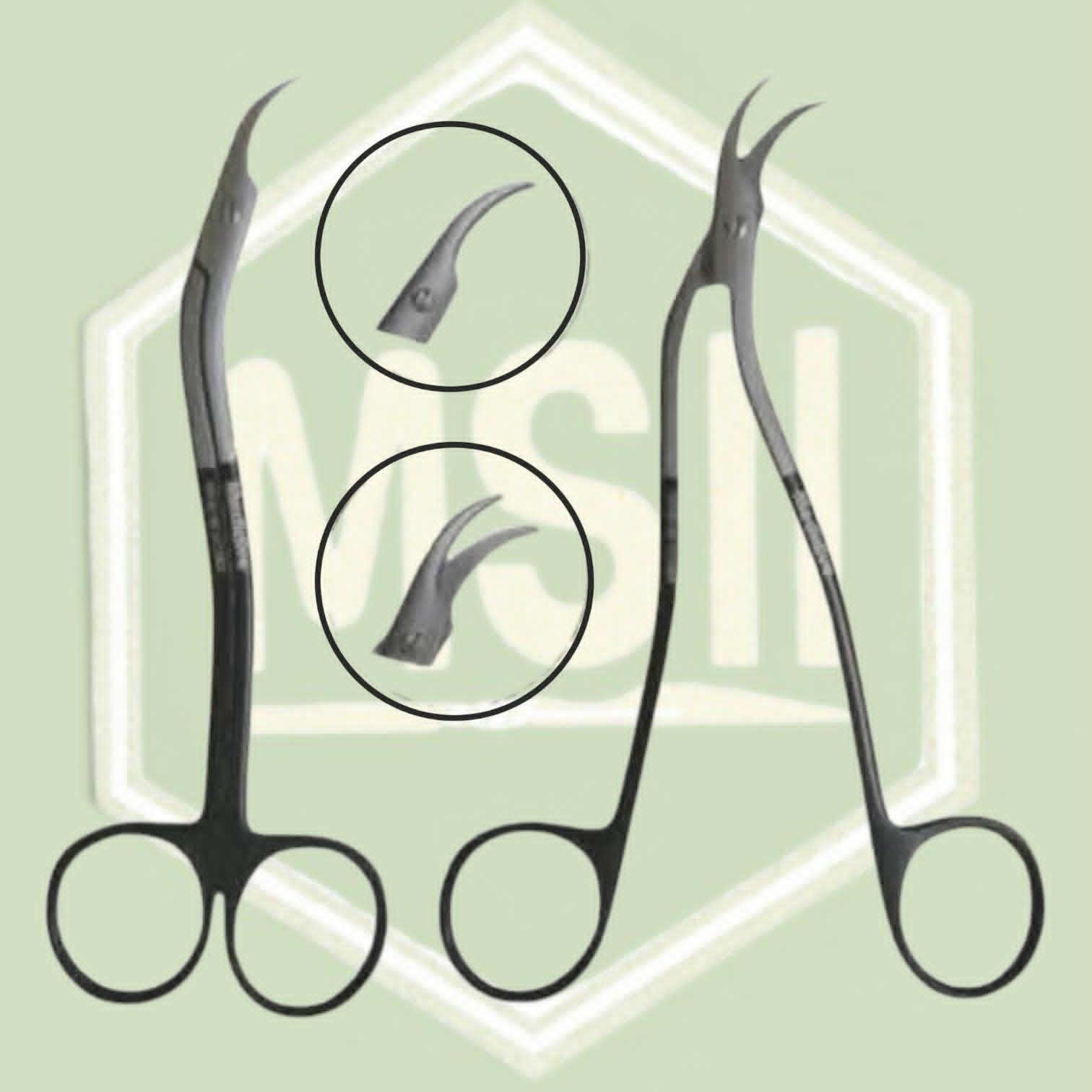 HOOK SHAPED SUTURE SCISSOR BLUNT 6"