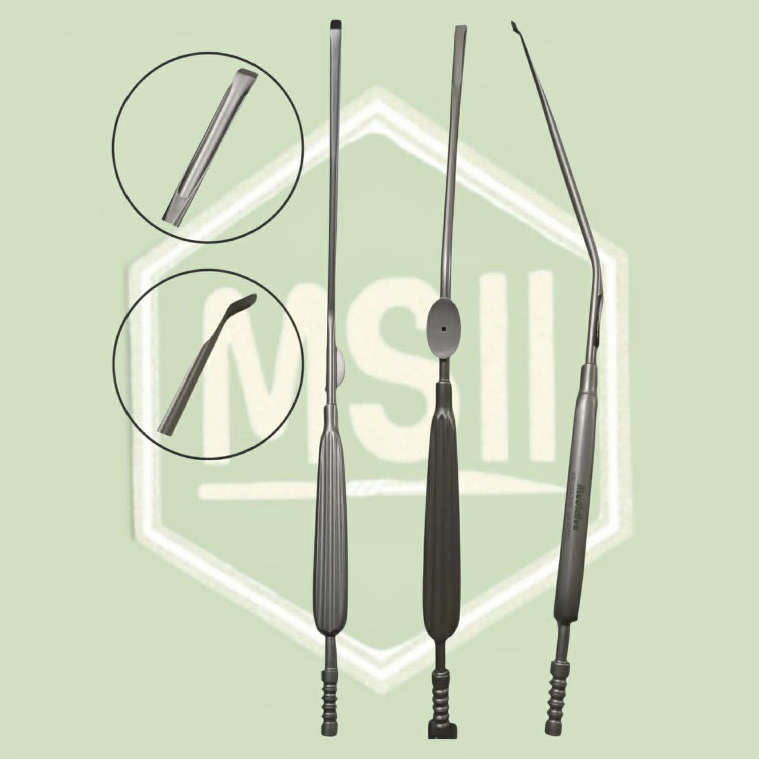 NERVE ROOT RETRACTOR W/ SUCTION 30CM X 7MM TIP