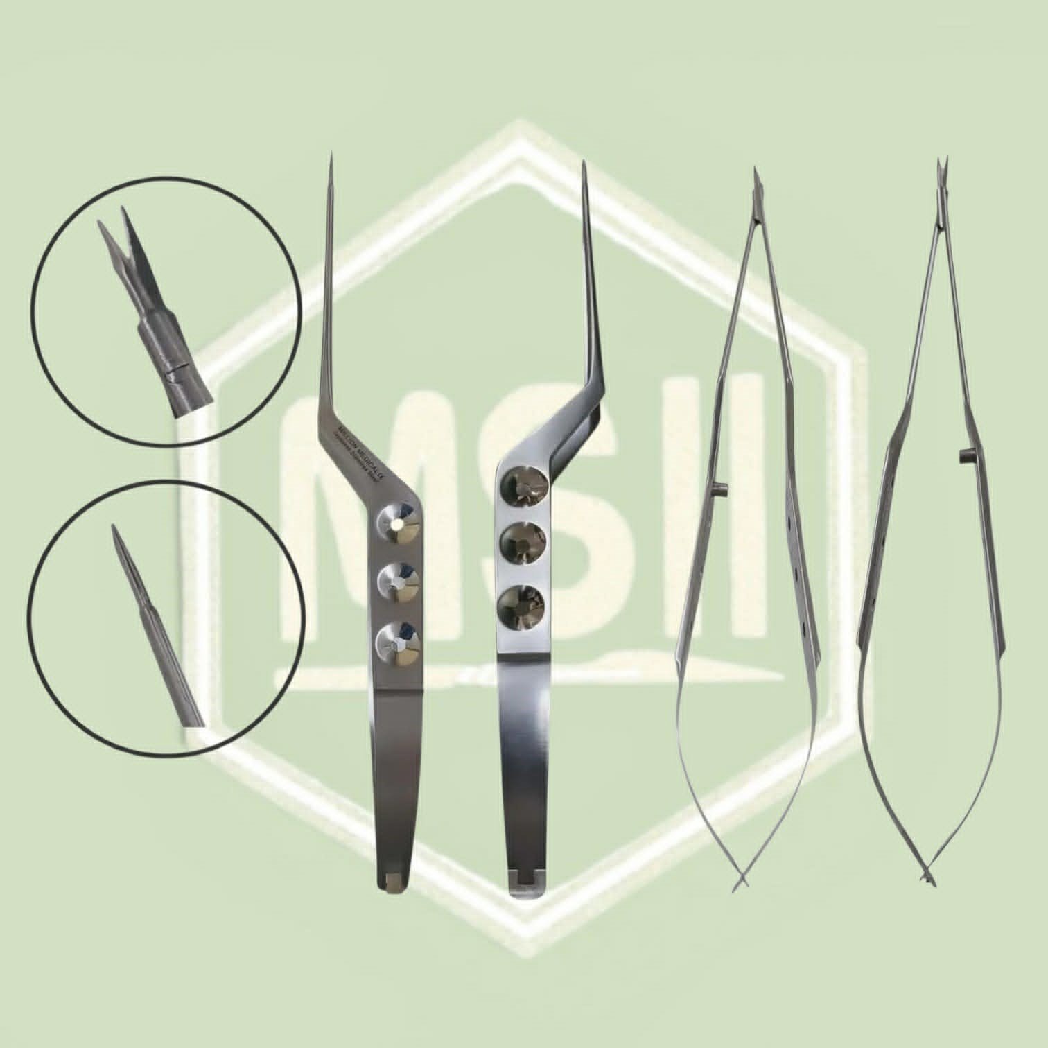 YASARGIL BAYONET MICRO SCISSOR 9"