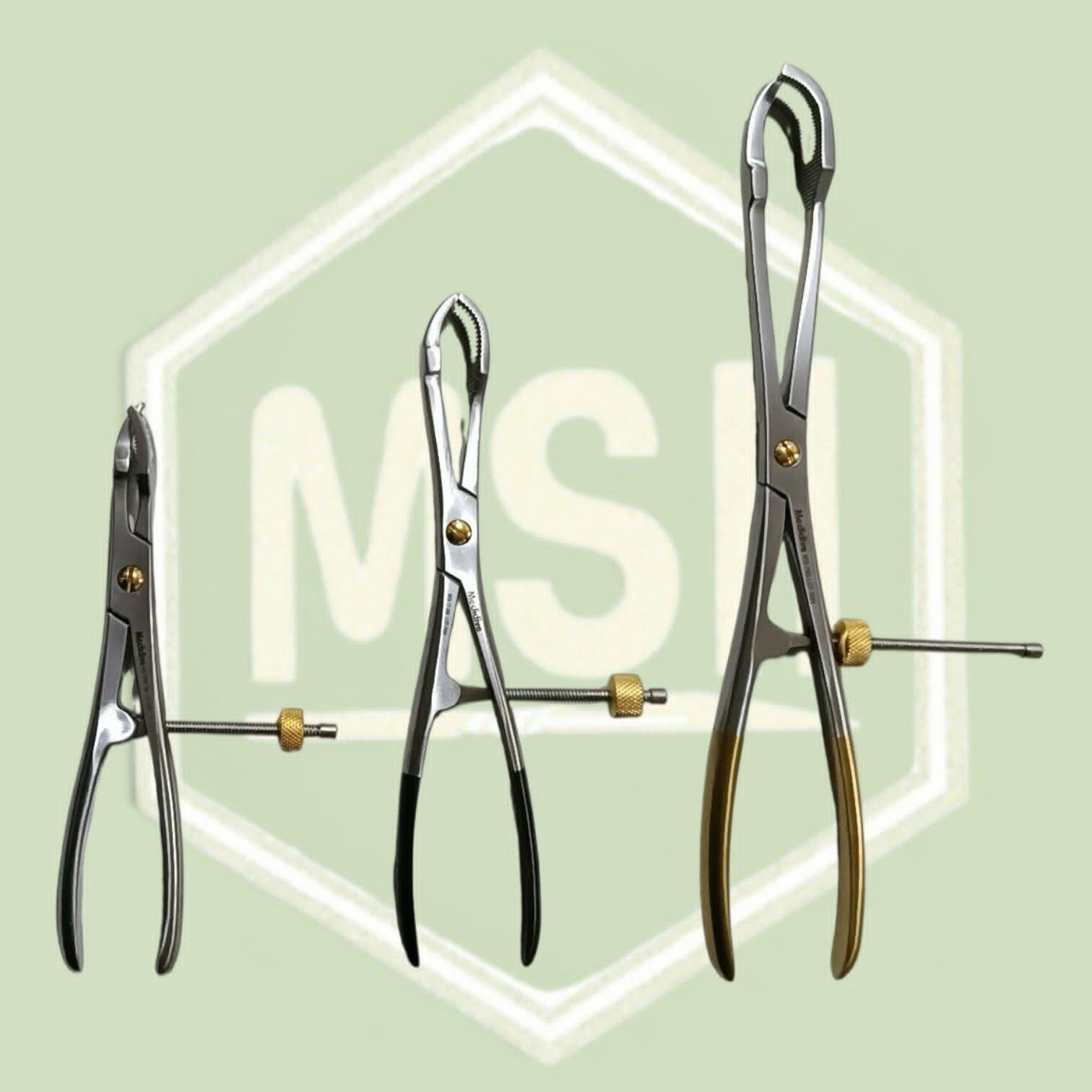 THREE PRONG BONE HOLDING CLAMP WITH SPEED LOCK