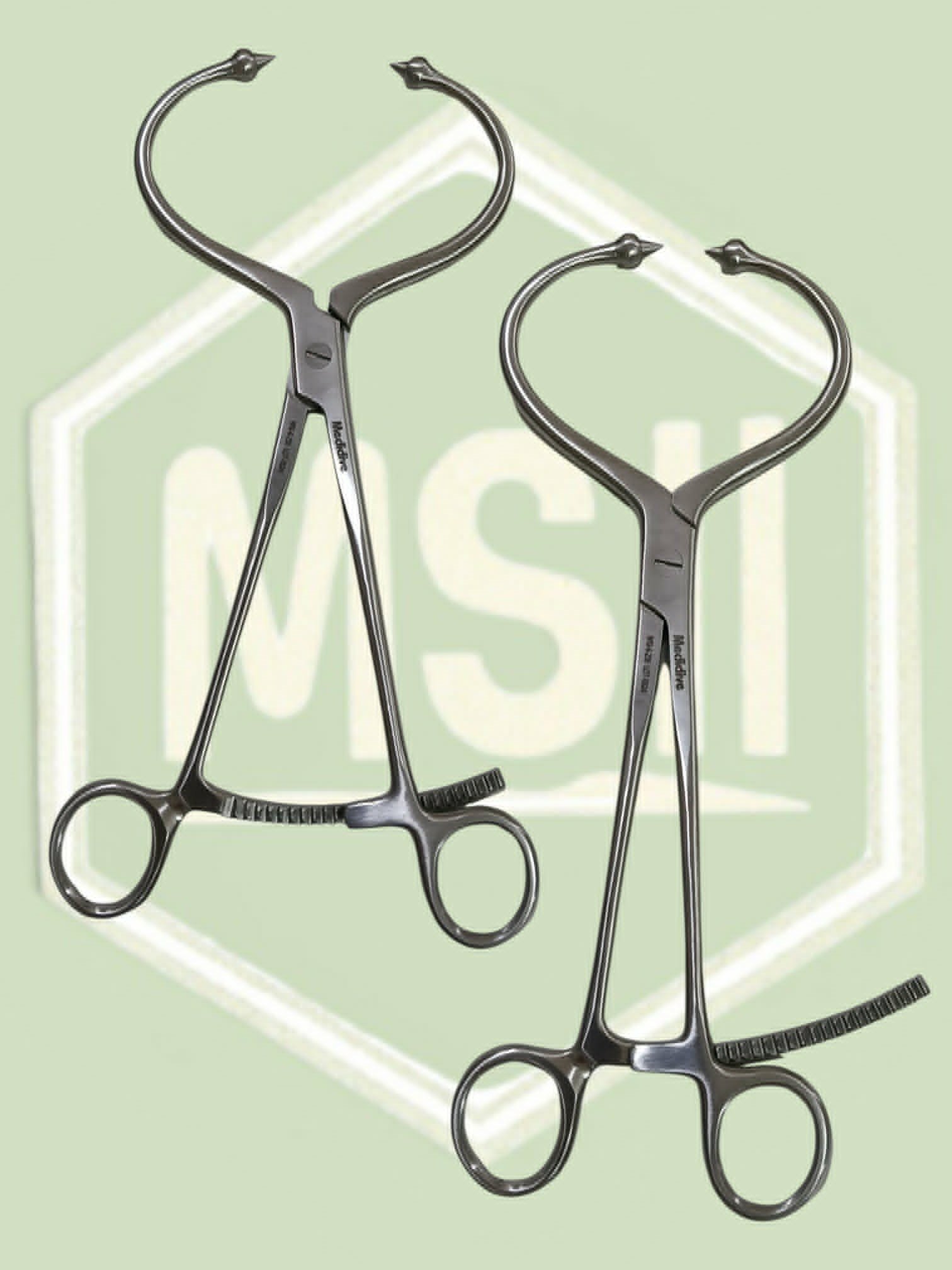 PERIARTICULAR REDUCTION CLAMP WITH LONG RATCHET 9"