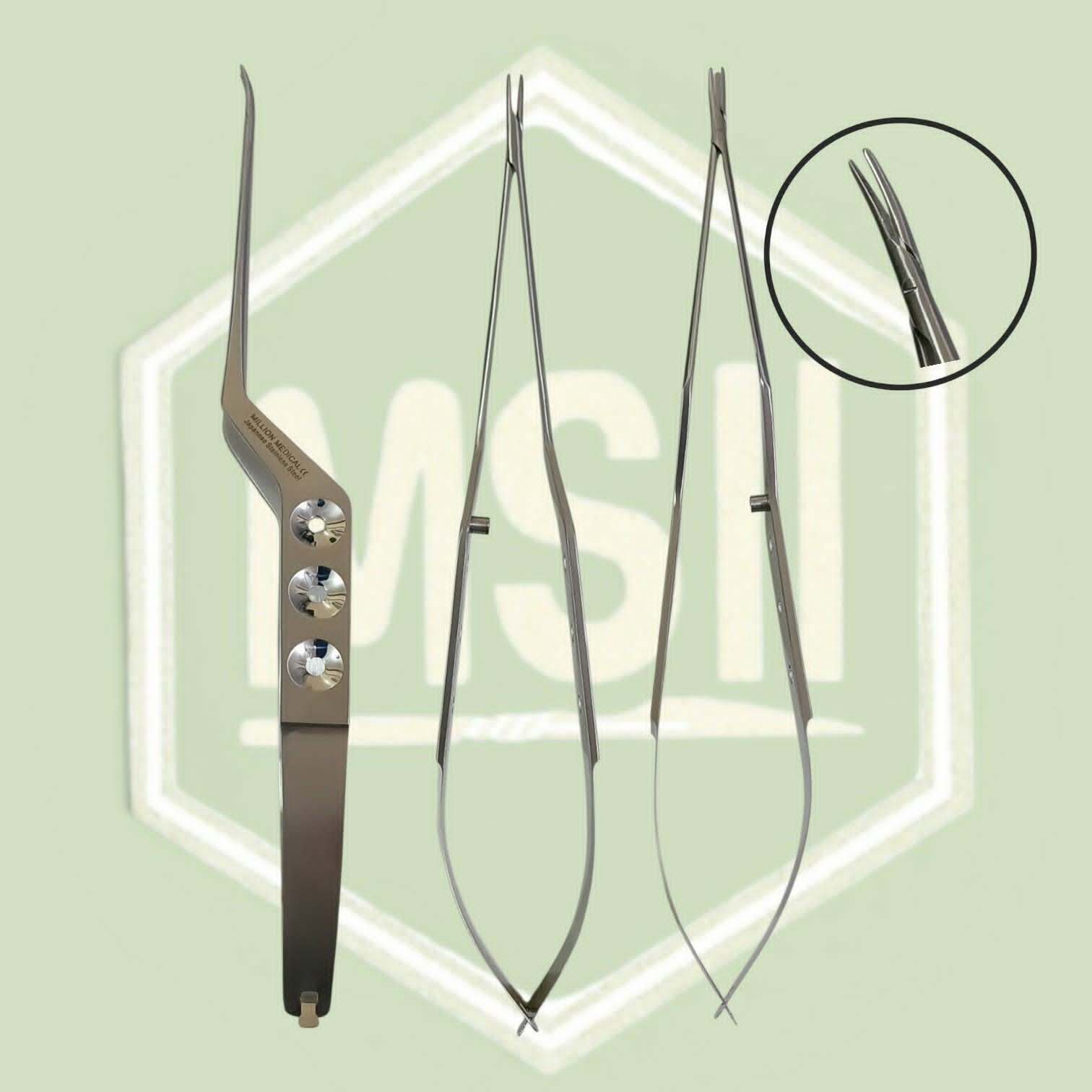 YASARGIL BAYONET SMOOTH NEEDLE HOLDER 9"