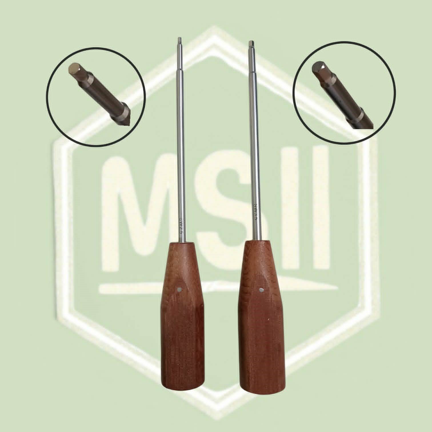 HEX SCREW DRIVER W/ WOOD HANDLE