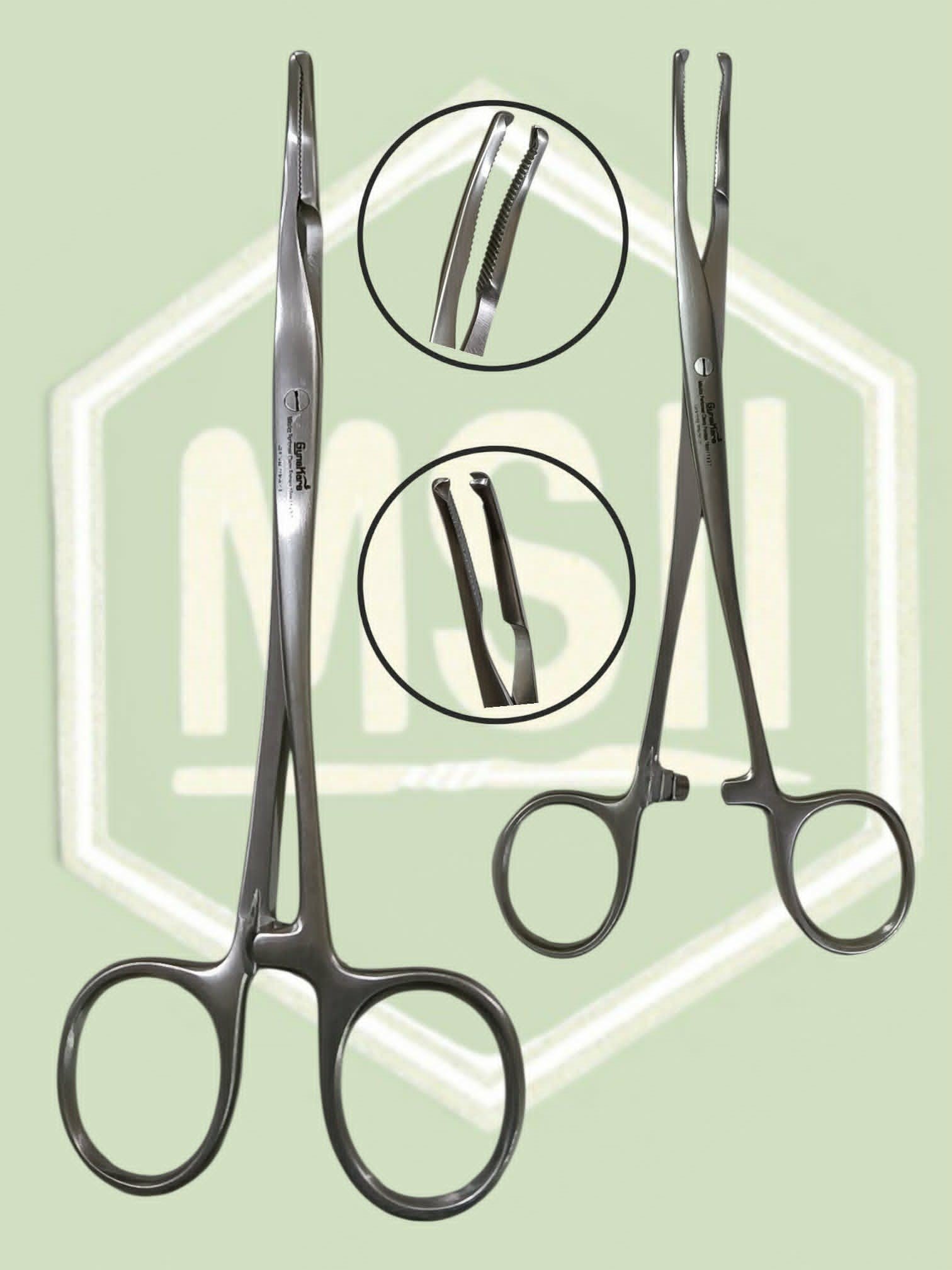 MIKULICZ PERITONEAL CLAMP FORCEP 1 X 2 TEETH 18CM