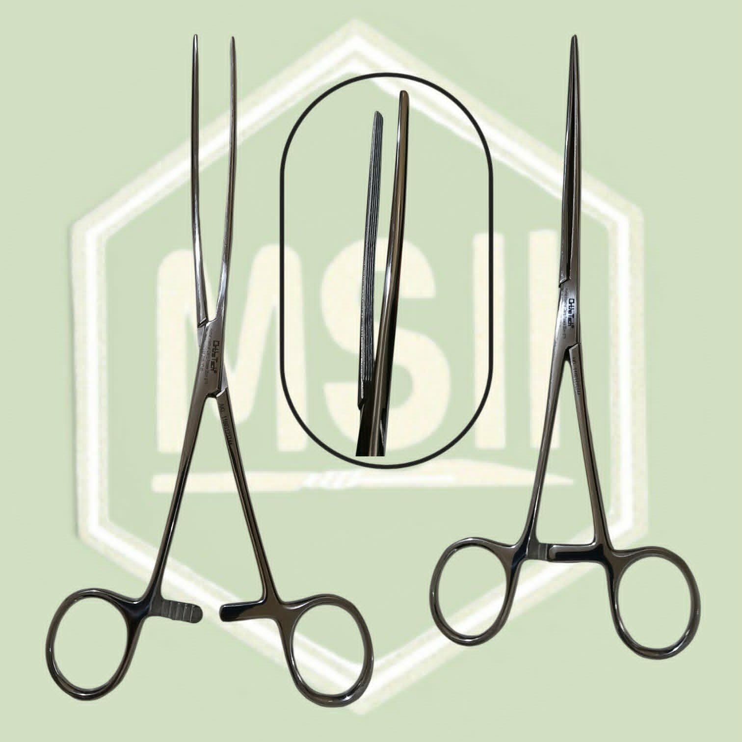 KOCHER INTESTINAL FORCEP STRAIGHT 25CM